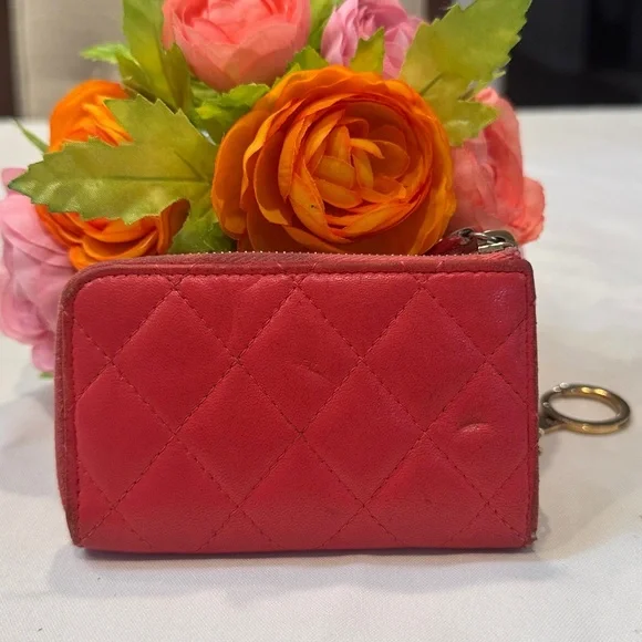 Authentic CHANEL Quilted Card Wallet